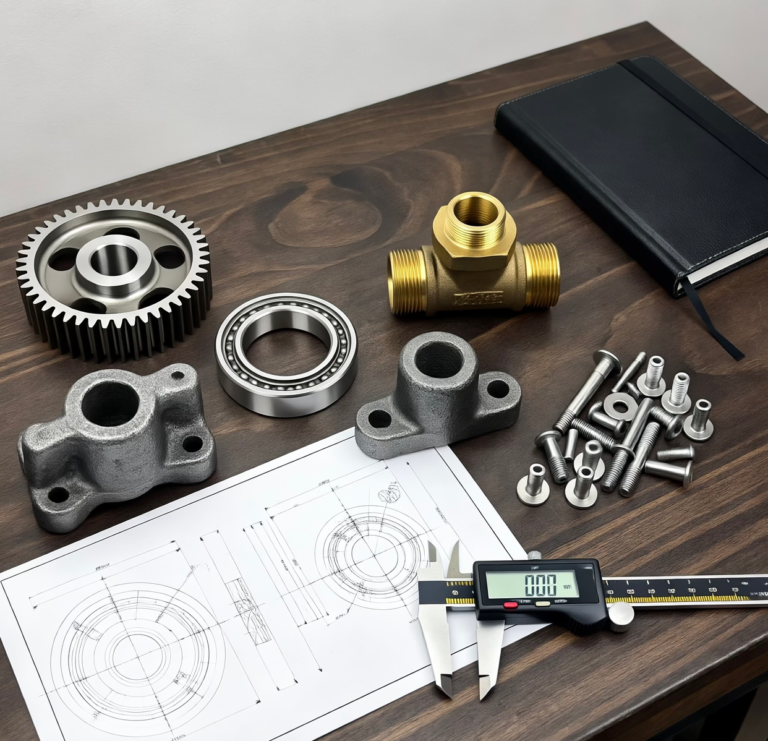 Image of an engineer's workbench used to perform industrial content marketing.