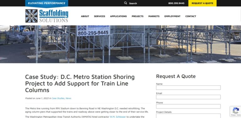 A case study about a metro station shoring project